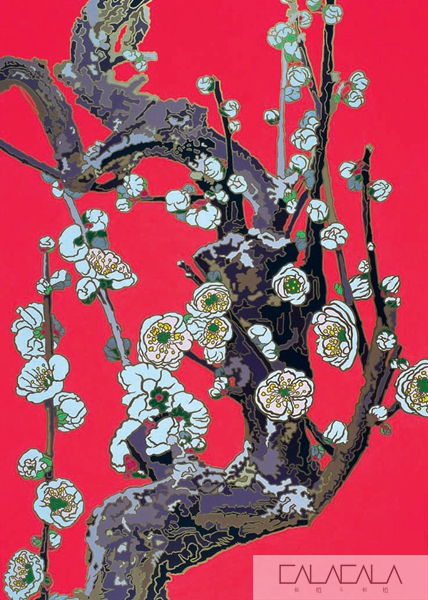 裸花7号之2011年春（200x140cm）布面丙烯、乙烯、金漆，2010年.jpg