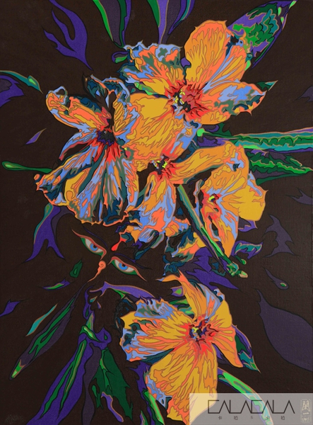 裸花27号100x75cm2013年布面丙烯、乙烯、金漆.jpg