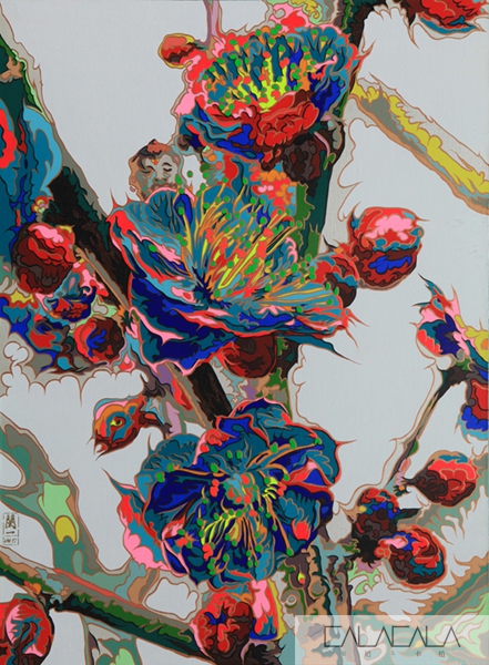 裸花32号100x75cm2013布面丙烯、乙烯、金漆.jpg